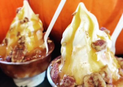 fall flavors apple pie sundae