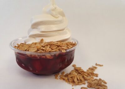 fall flavors apple crisp sundae