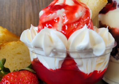 strawberry shortcake sundae